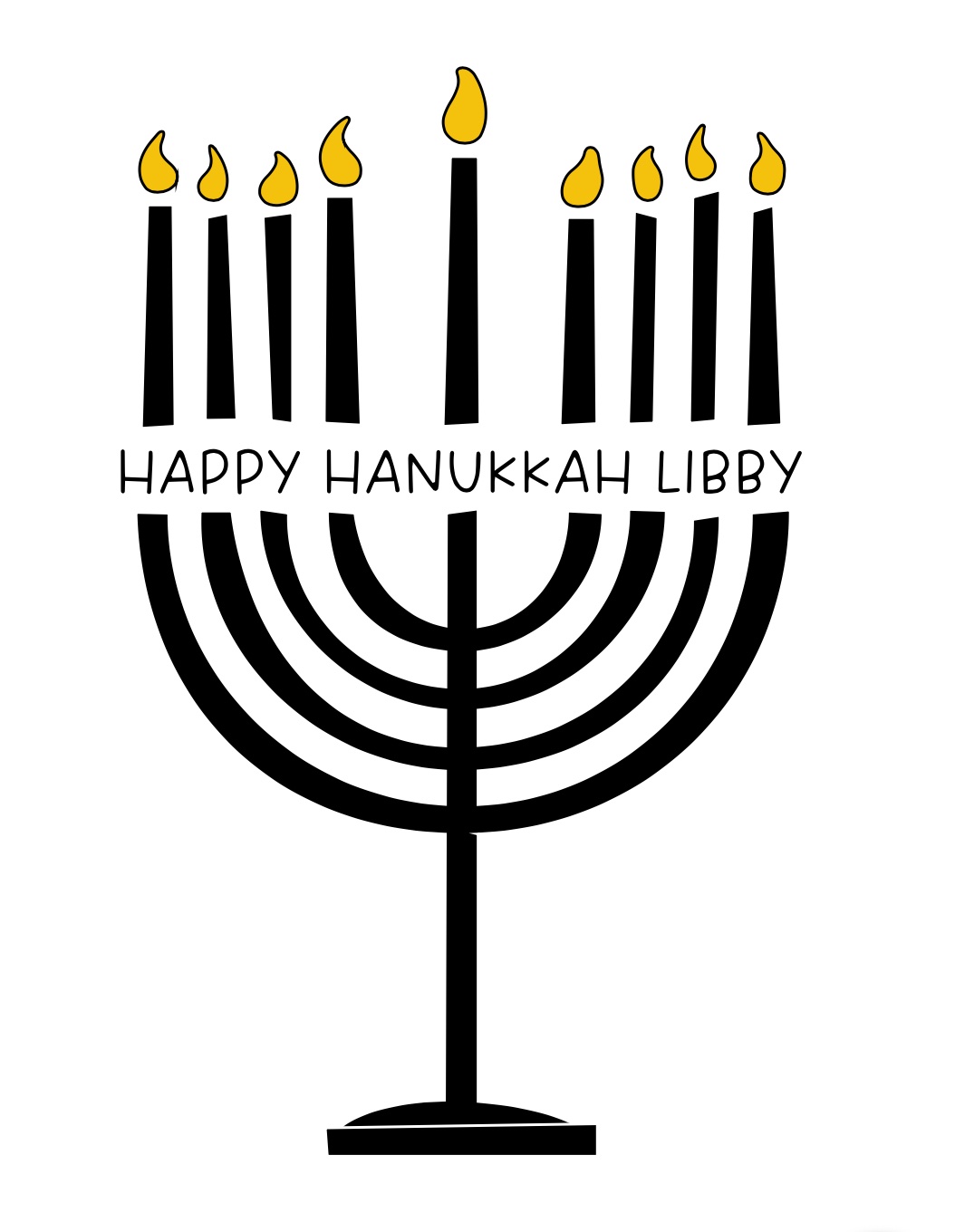 Chanukah Gift Bag - Personalised - Image 2