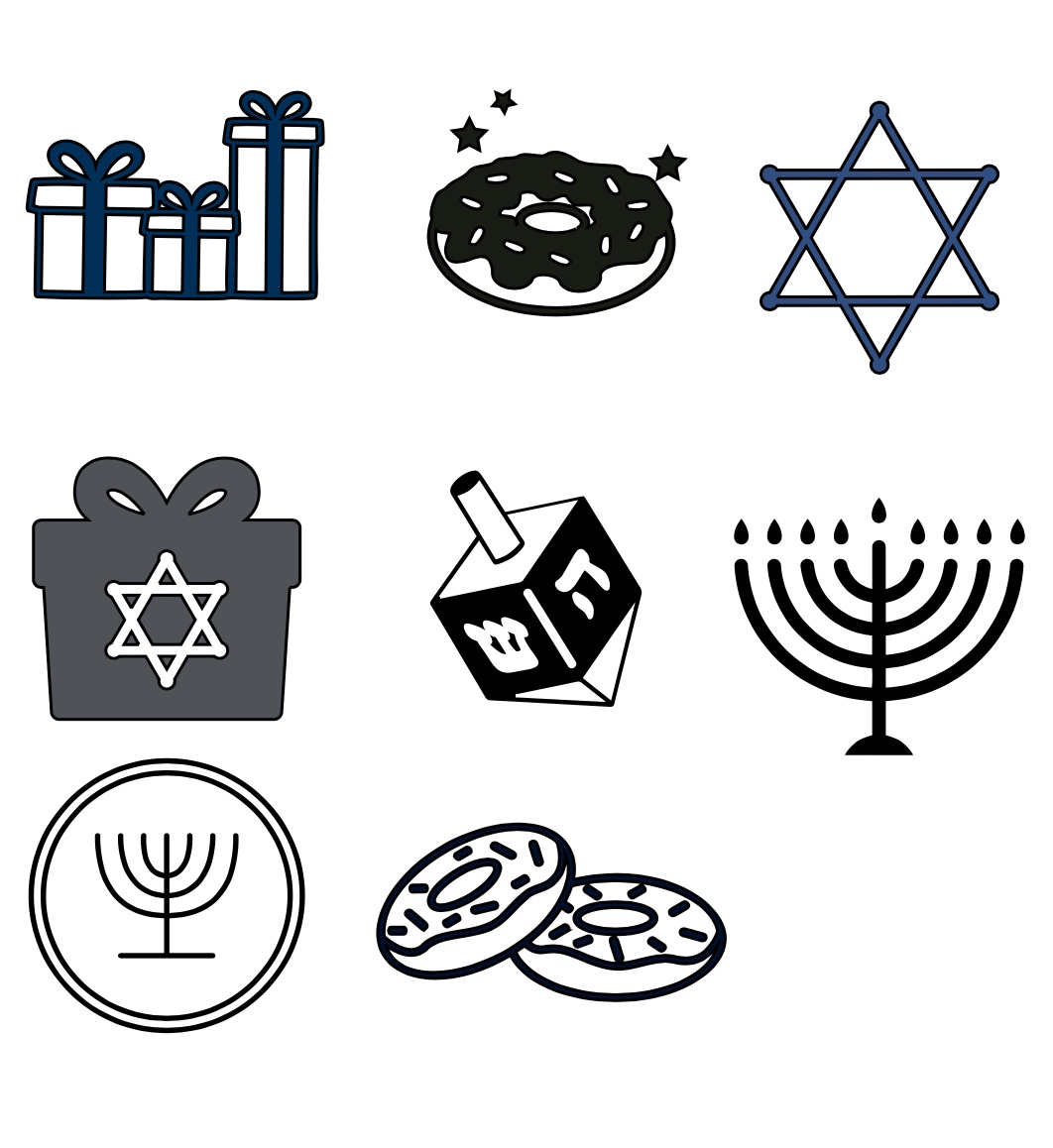 Set of 8 Chanukah Gift Bags - Personalised - Image 7