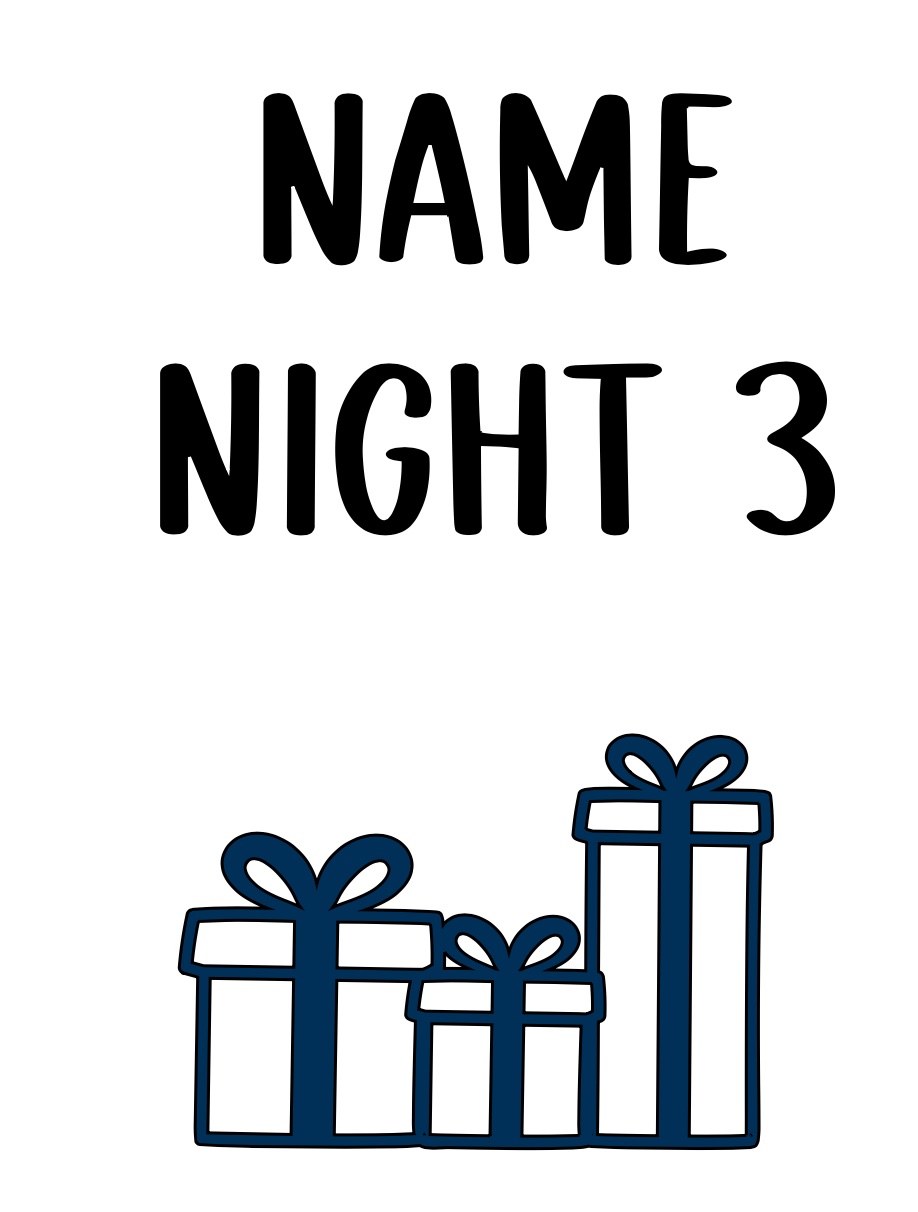 Set of 8 Chanukah Gift Bags - Personalised - Image 5